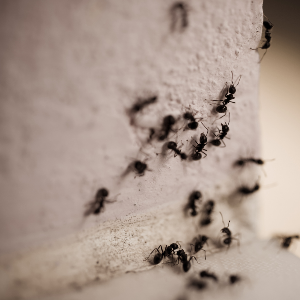 ants on wall